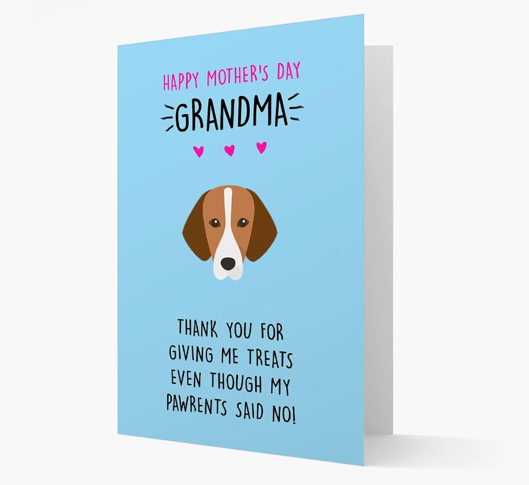 'Happy Mother's Day Grandma' Card with your {breedFullName} Icon