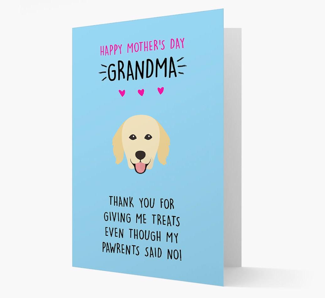 'Happy Mother's Day Grandma' Card with your {breedFullName} Icon