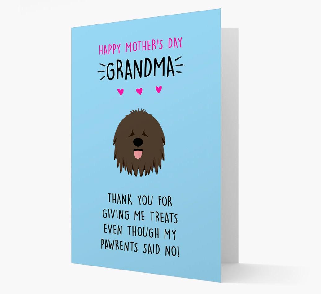 'Happy Mother's Day Grandma' Card with your {breedFullName} Icon