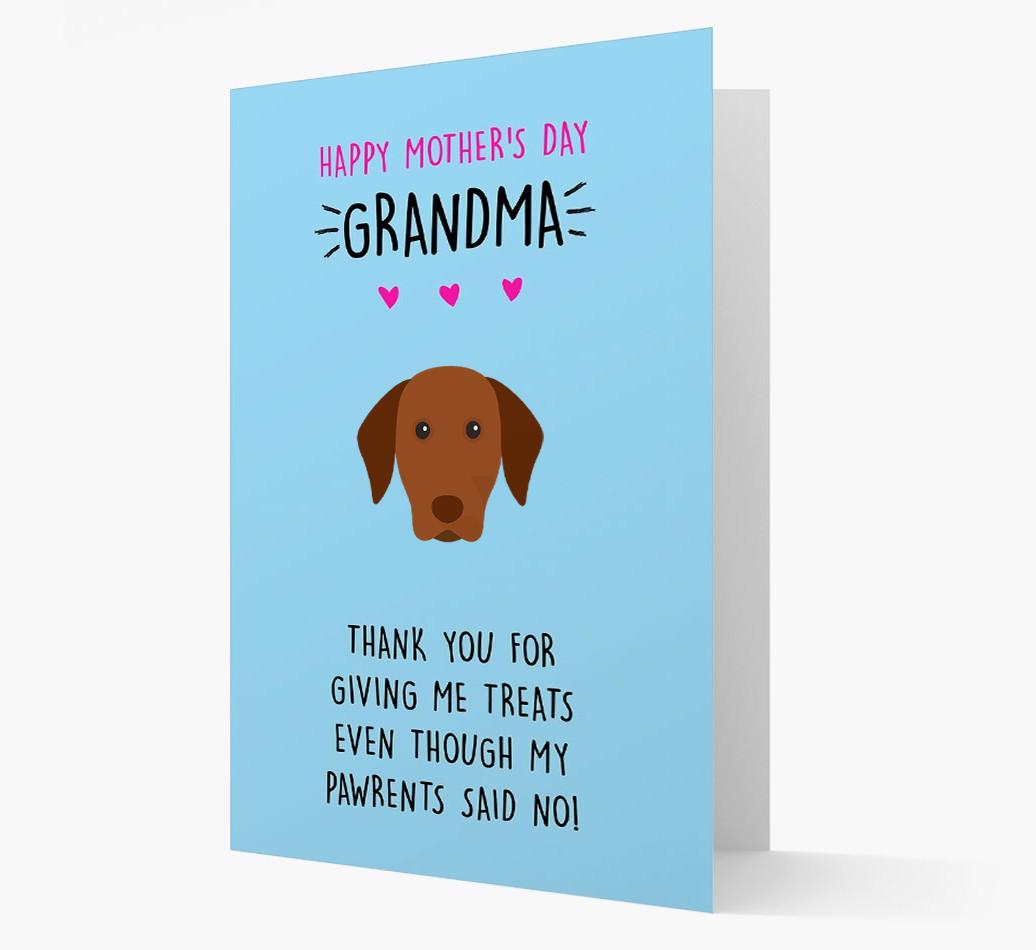 'Happy Mother's Day Grandma' Card with your {breedFullName} Icon