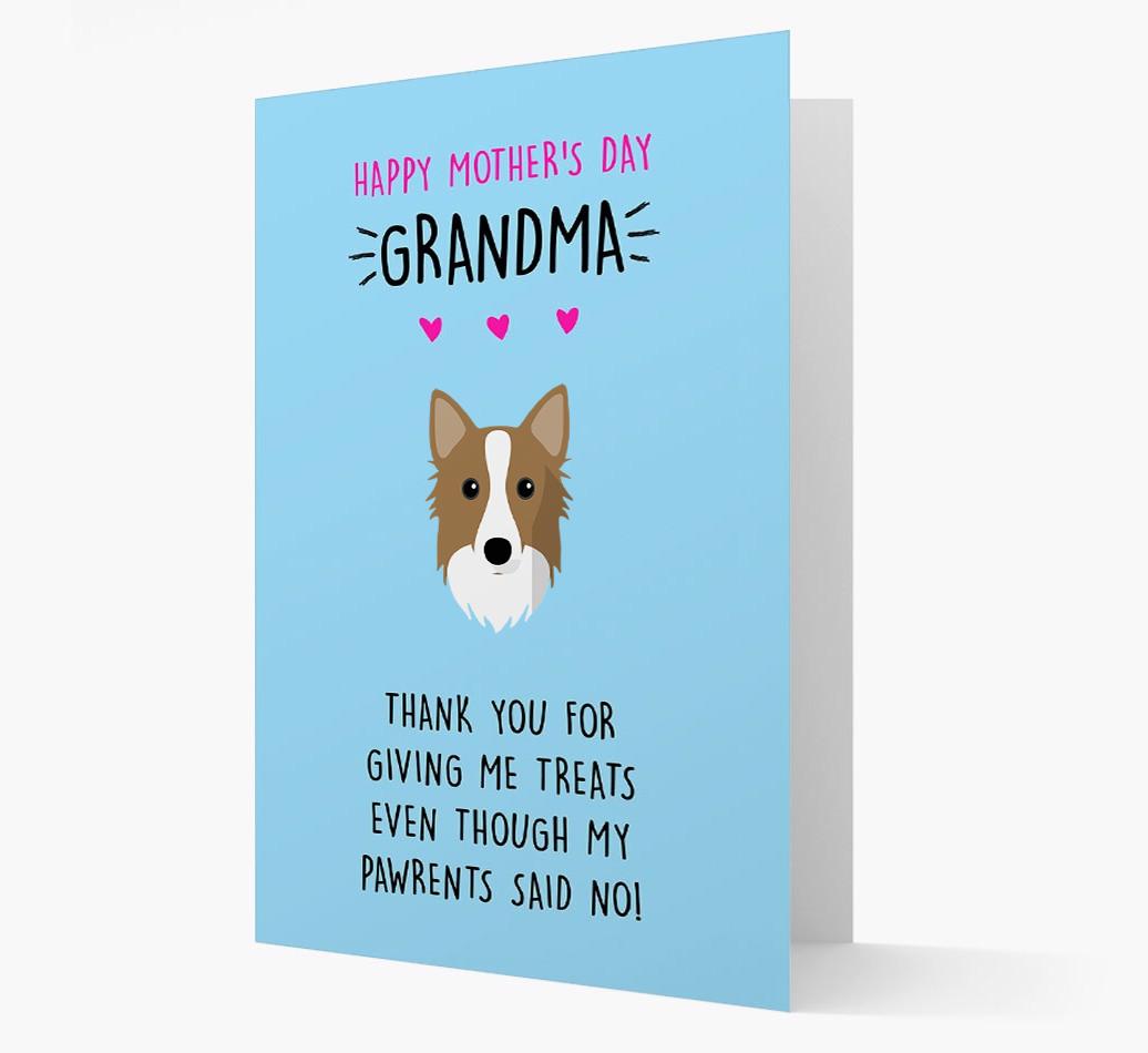 'Happy Mother's Day Grandma' Card with your {breedFullName} Icon