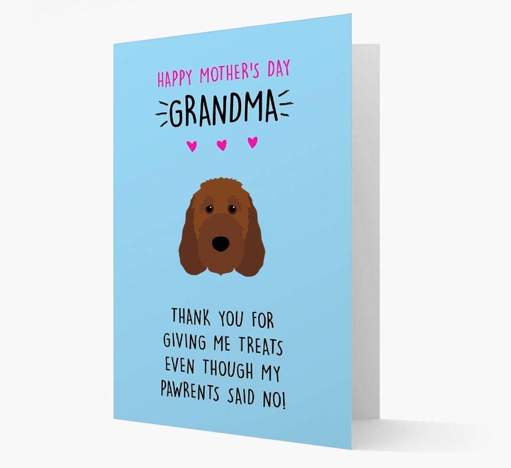 'Happy Mother's Day Grandma' Card with your {breedFullName} Icon