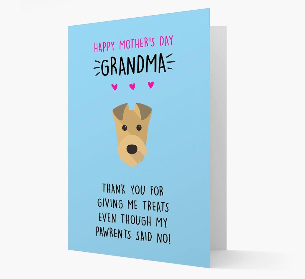 'Happy Mother's Day Grandma' Card with your {breedFullName} Icon
