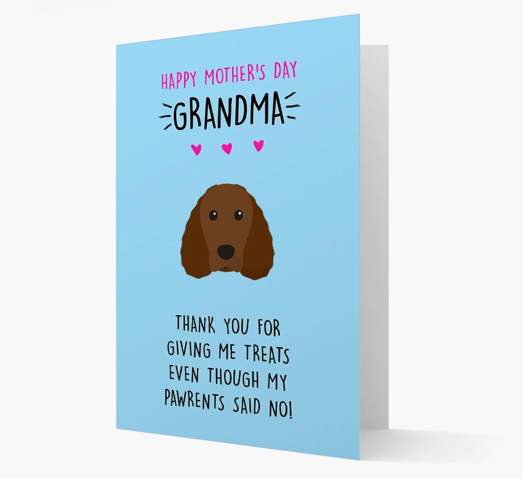 'Happy Mother's Day Grandma' Card with your {breedFullName} Icon