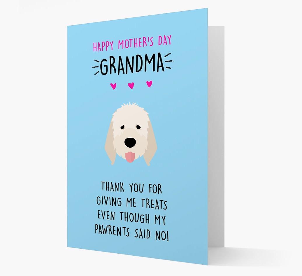 'Happy Mother's Day Grandma' Card with your {breedFullName} Icon