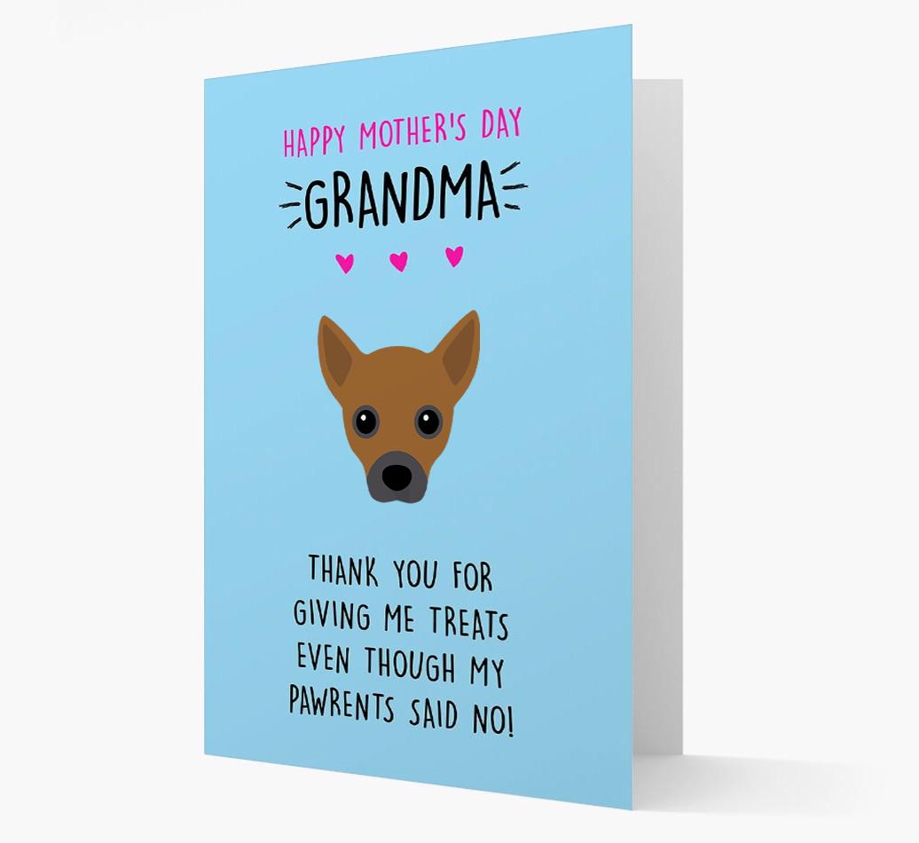 'Happy Mother's Day Grandma' Card with your {breedFullName} Icon