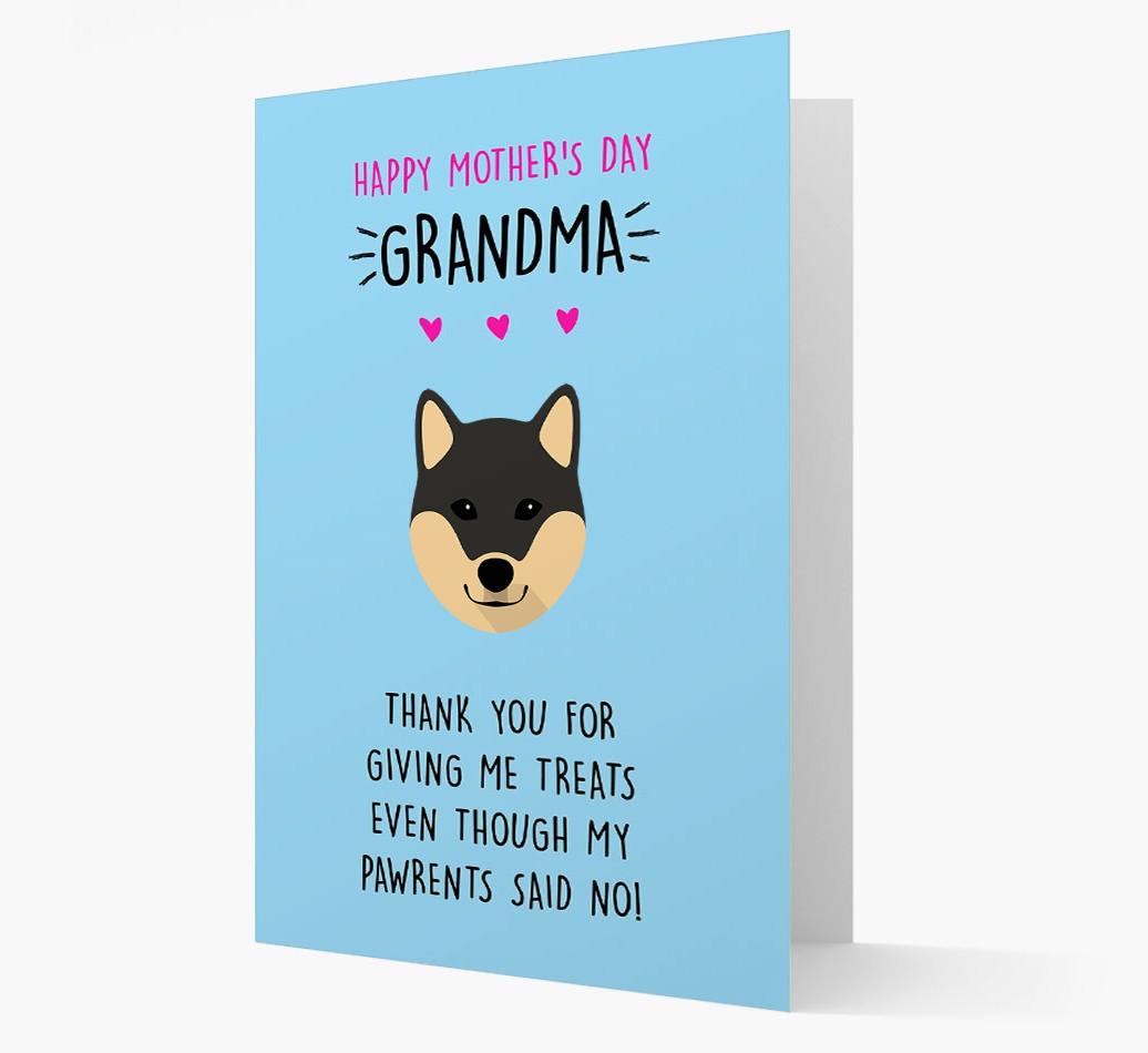 'Happy Mother's Day Grandma' Card with your {breedFullName} Icon