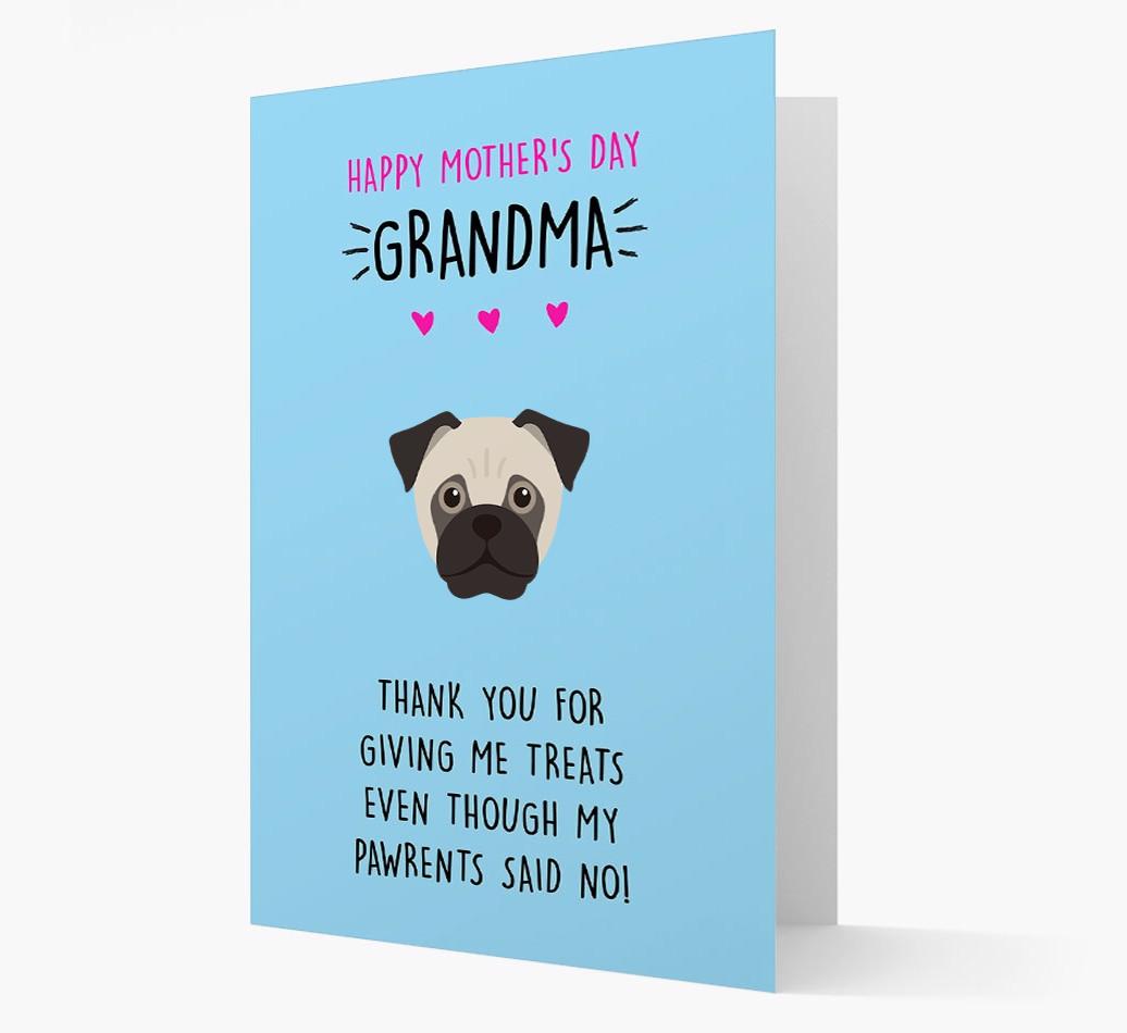'Happy Mother's Day Grandma' Card with your {breedFullName} Icon