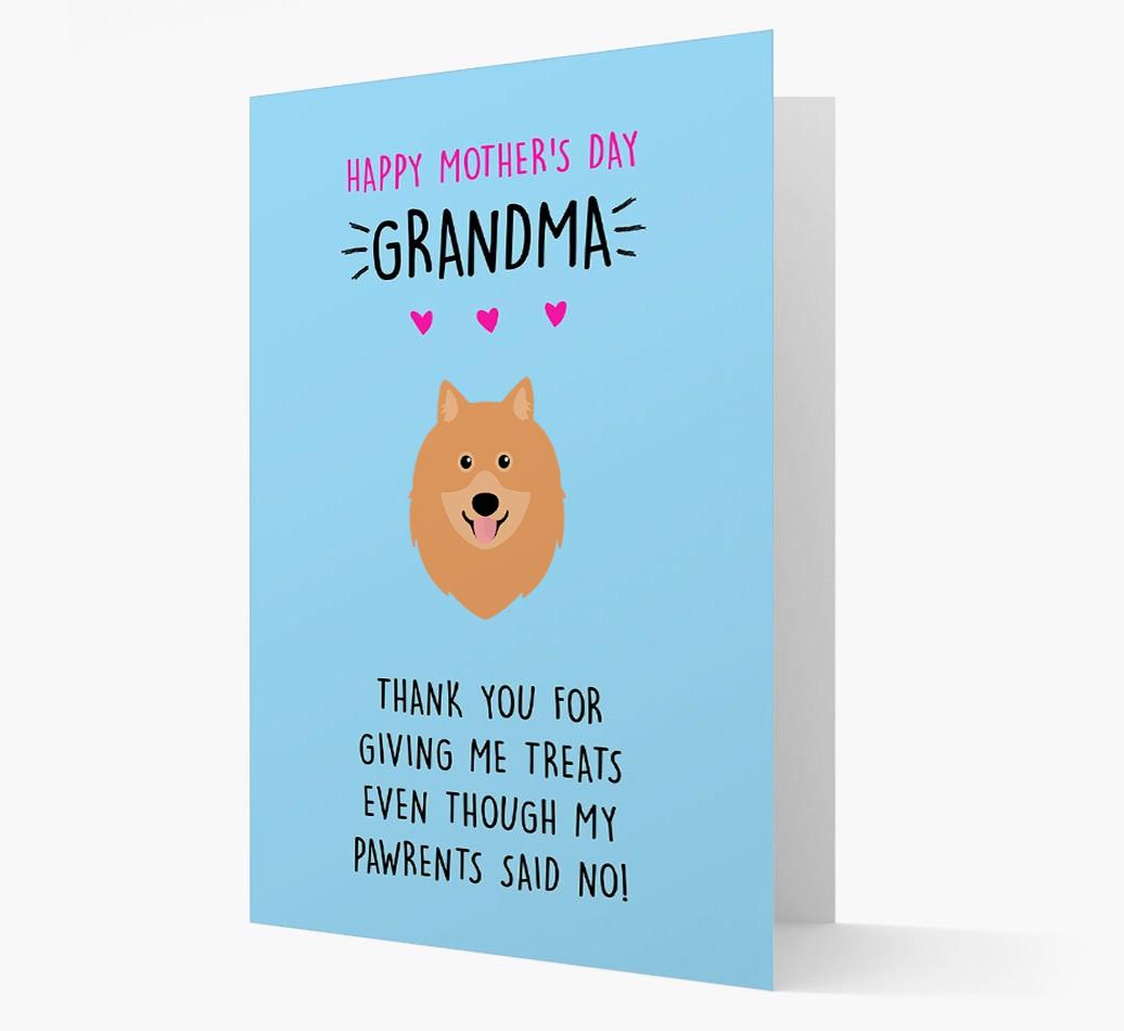 'Happy Mother's Day Grandma' Card with your {breedFullName} Icon
