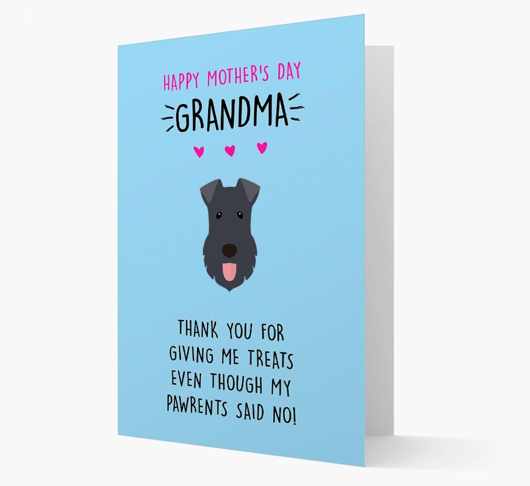 'Happy Mother's Day Grandma' Card with your {breedFullName} Icon