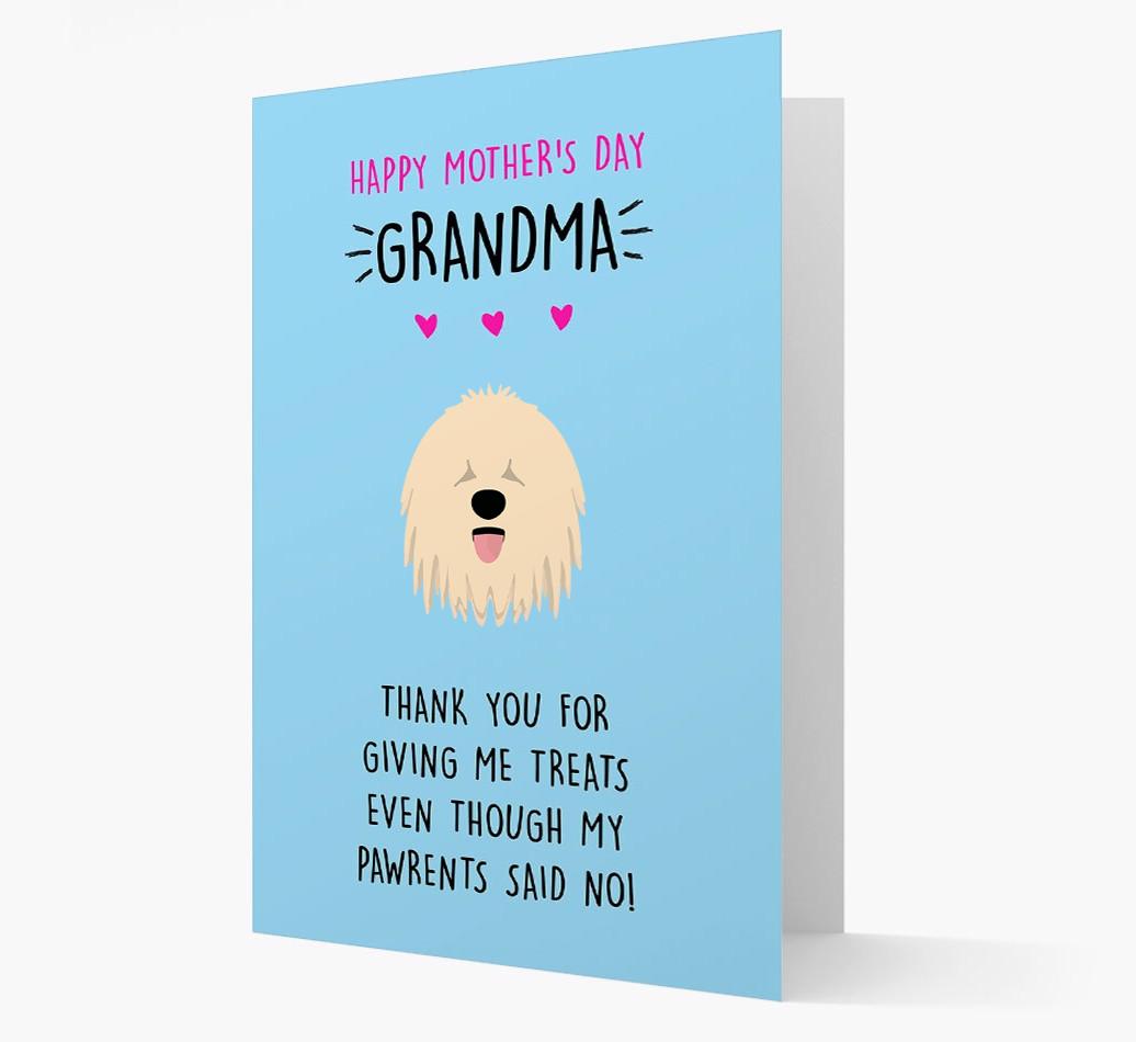 'Happy Mother's Day Grandma' Card with your {breedFullName} Icon