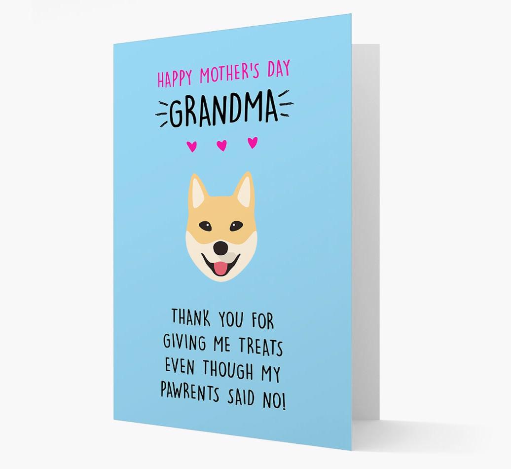 'Happy Mother's Day Grandma' Card with your {breedFullName} Icon