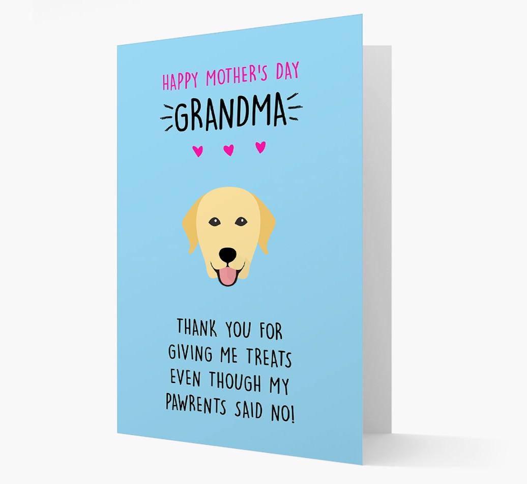 'Happy Mother's Day Grandma' Card with your {breedFullName} Icon