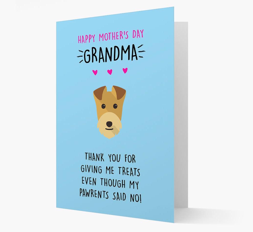 'Happy Mother's Day Grandma' Card with your {breedFullName} Icon