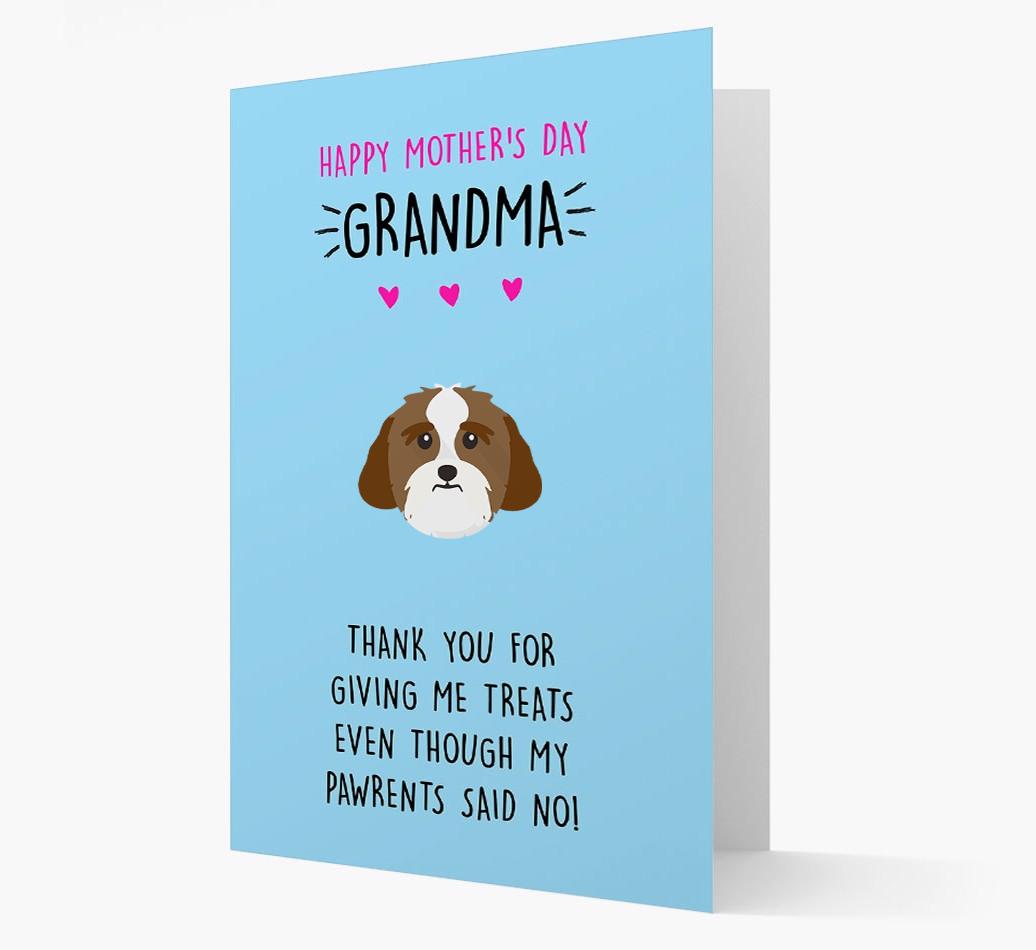 'Happy Mother's Day Grandma' Card with your {breedFullName} Icon