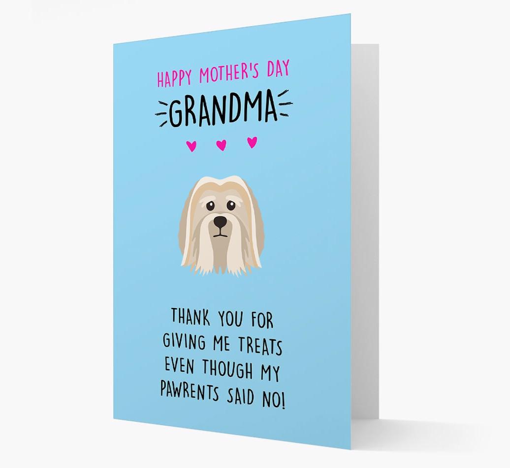 'Happy Mother's Day Grandma' Card with your {breedFullName} Icon