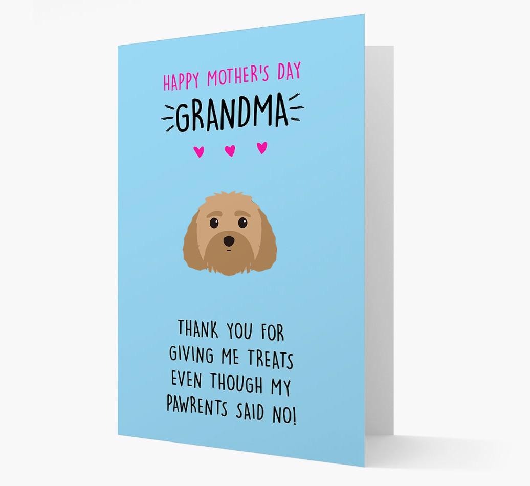 'Happy Mother's Day Grandma' Card with your {breedFullName} Icon