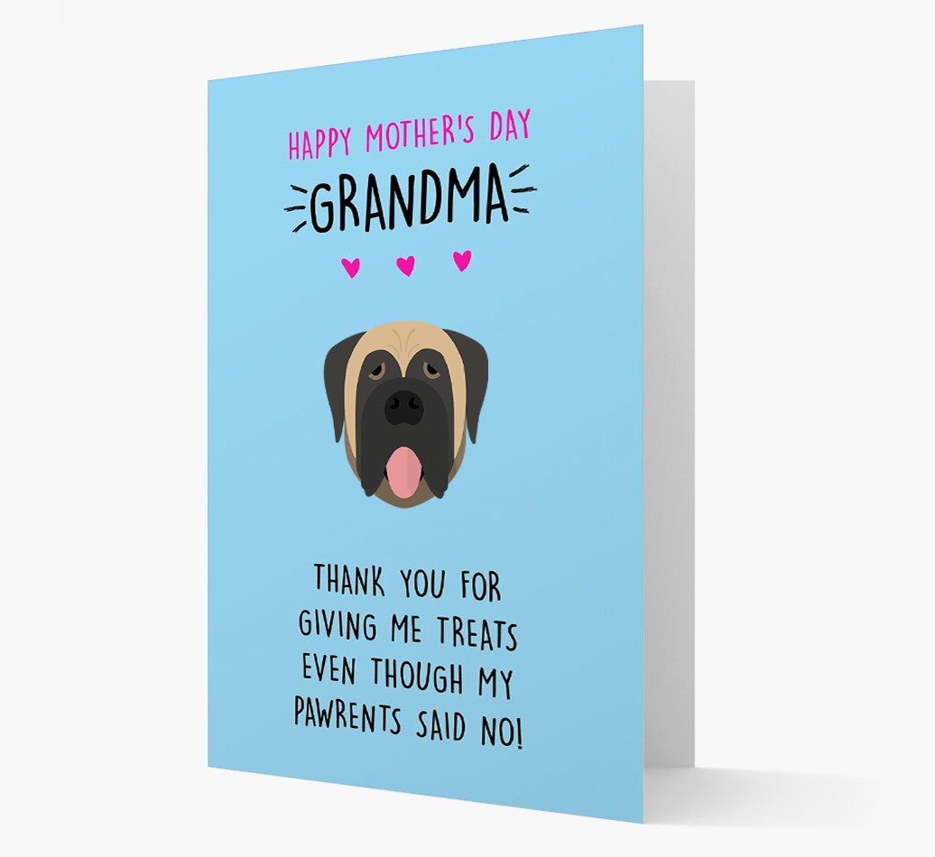 'Happy Mother's Day Grandma' Card with your {breedFullName} Icon