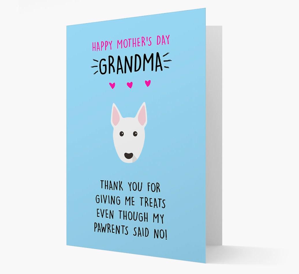 'Happy Mother's Day Grandma' Card with your {breedFullName} Icon