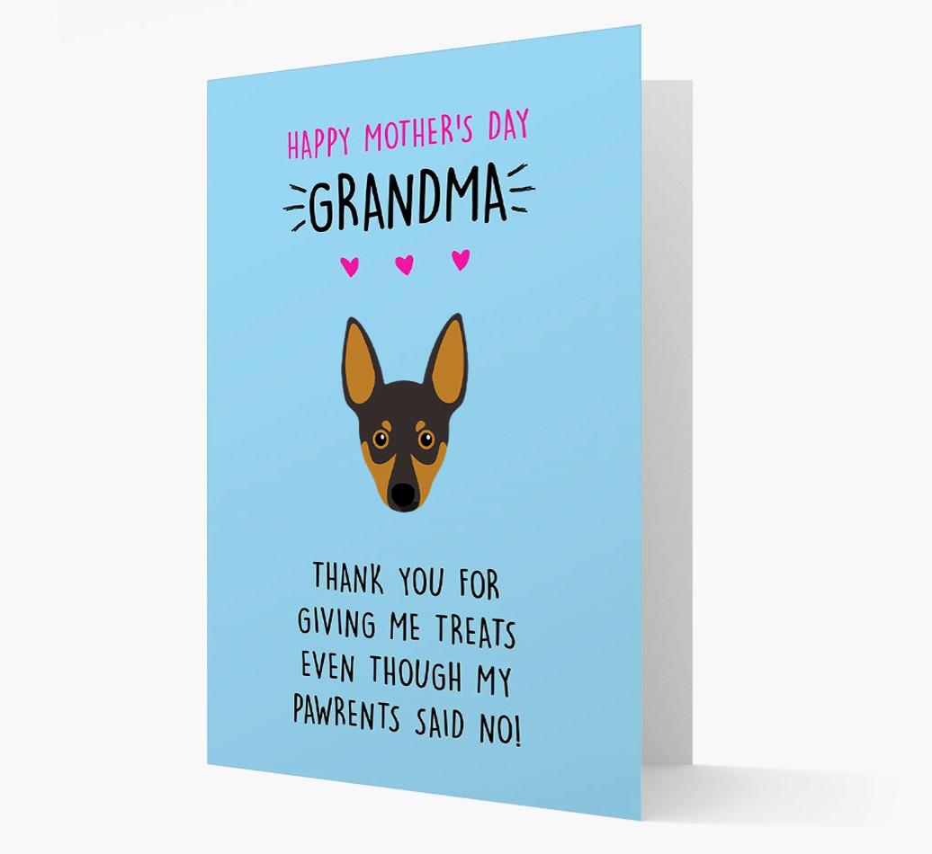 'Happy Mother's Day Grandma' Card with your {breedFullName} Icon