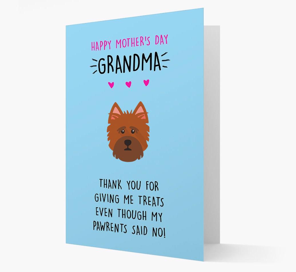 'Happy Mother's Day Grandma' Card with your {breedFullName} Icon