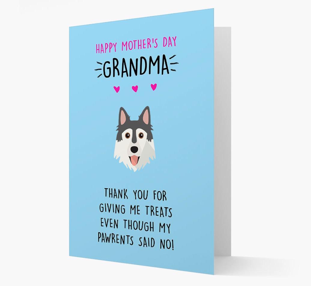 'Happy Mother's Day Grandma' Card with your {breedFullName} Icon