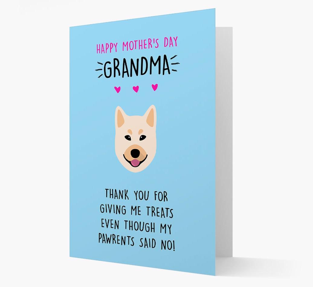 'Happy Mother's Day Grandma' Card with your {breedFullName} Icon