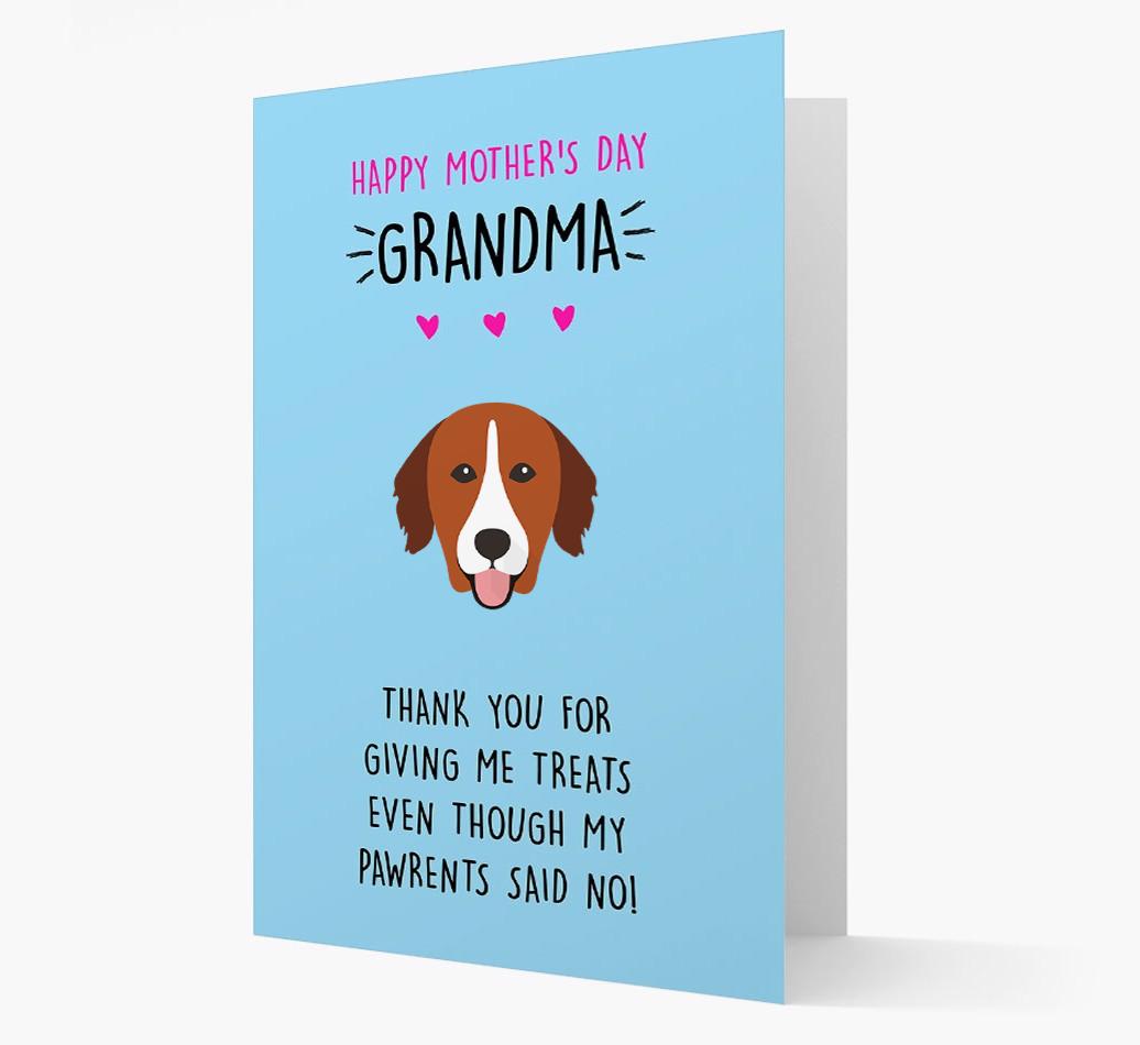 'Happy Mother's Day Grandma' Card with your {breedFullName} Icon
