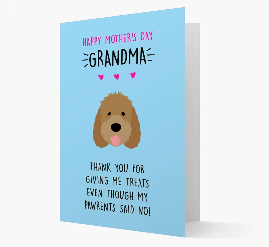 'Happy Mother's Day Grandma' Card with your {breedFullName} Icon