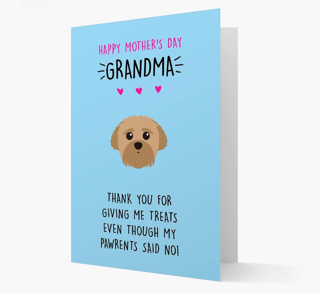'Happy Mother's Day Grandma' Card with your {breedFullName} Icon