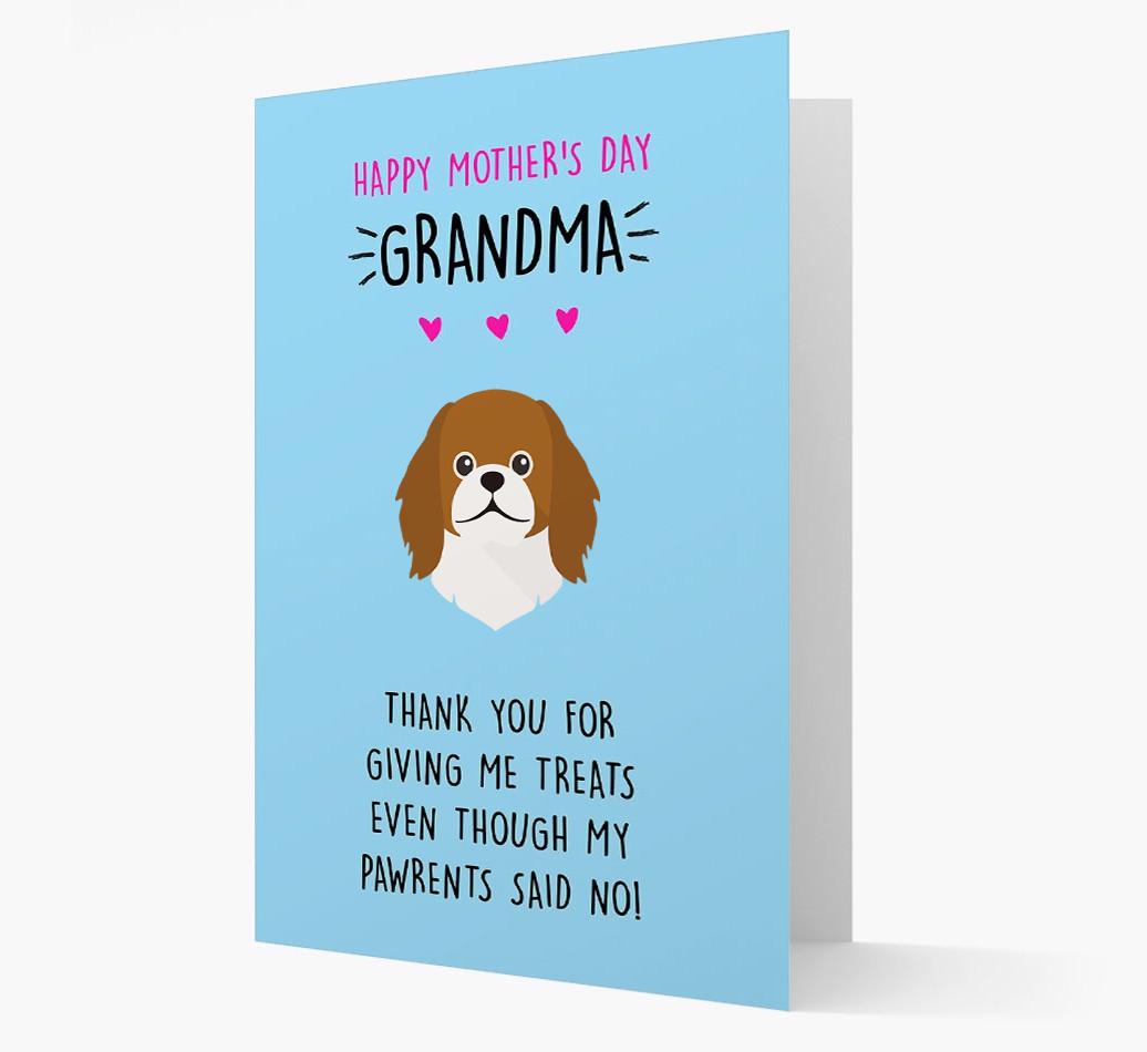 'Happy Mother's Day Grandma' Card with your {breedFullName} Icon
