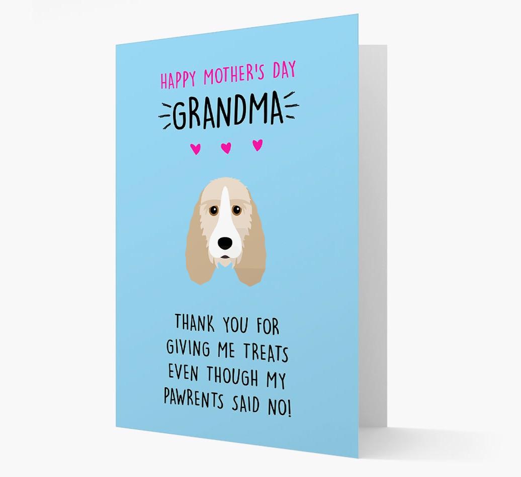 'Happy Mother's Day Grandma' Card with your {breedFullName} Icon