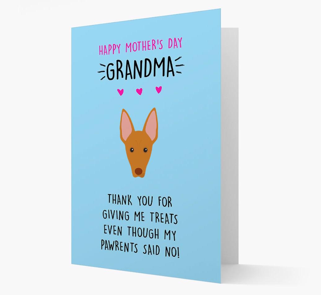 'Happy Mother's Day Grandma' Card with your {breedFullName} Icon