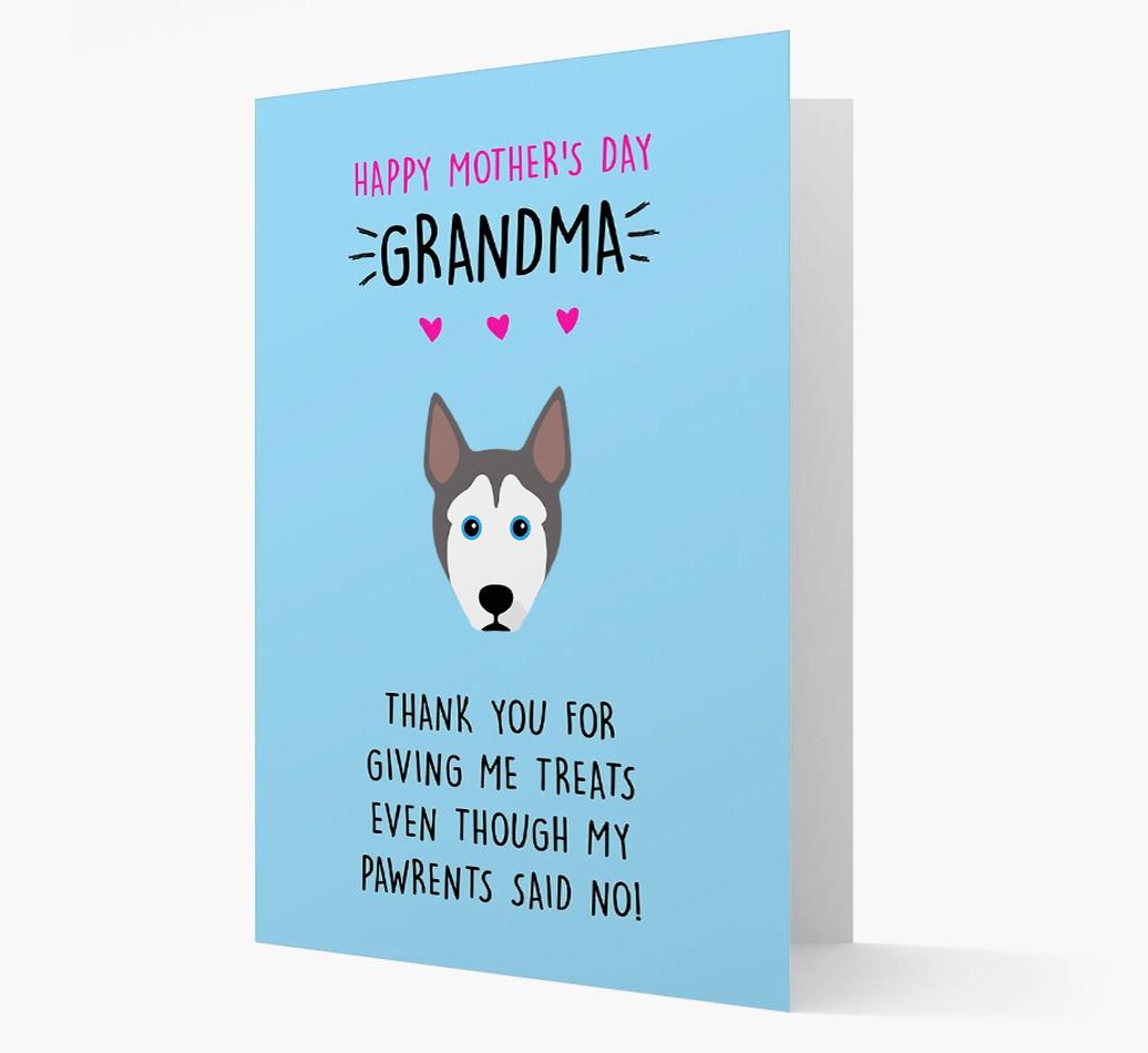 'Happy Mother's Day Grandma' Card with your {breedFullName} Icon