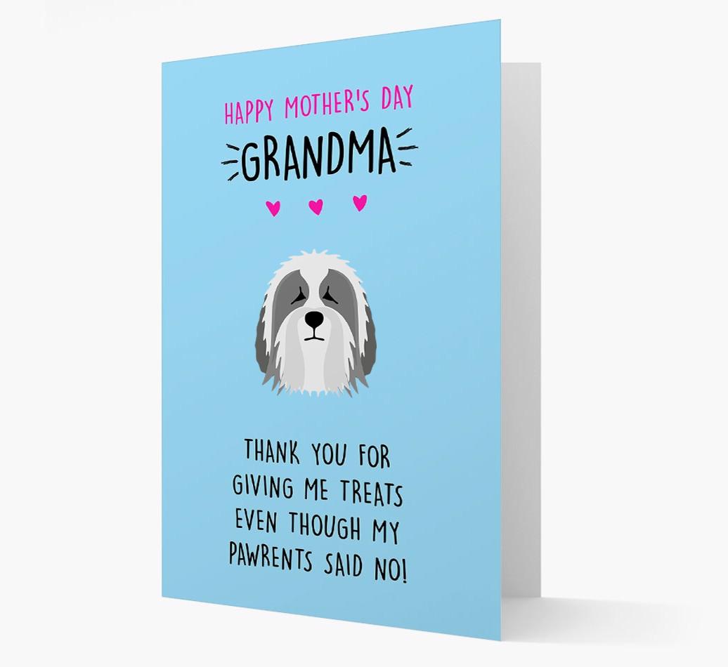 'Happy Mother's Day Grandma' Card with your {breedFullName} Icon
