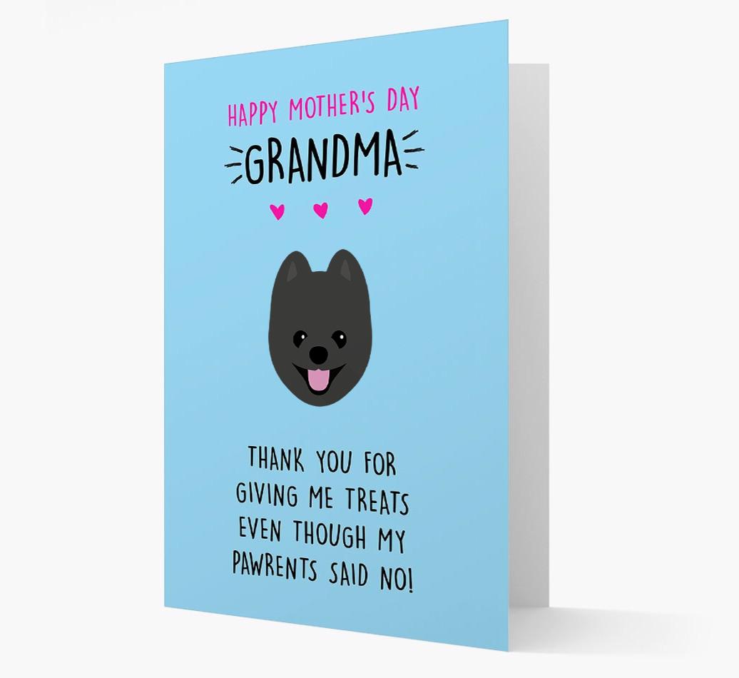 'Happy Mother's Day Grandma' Card with your {breedFullName} Icon