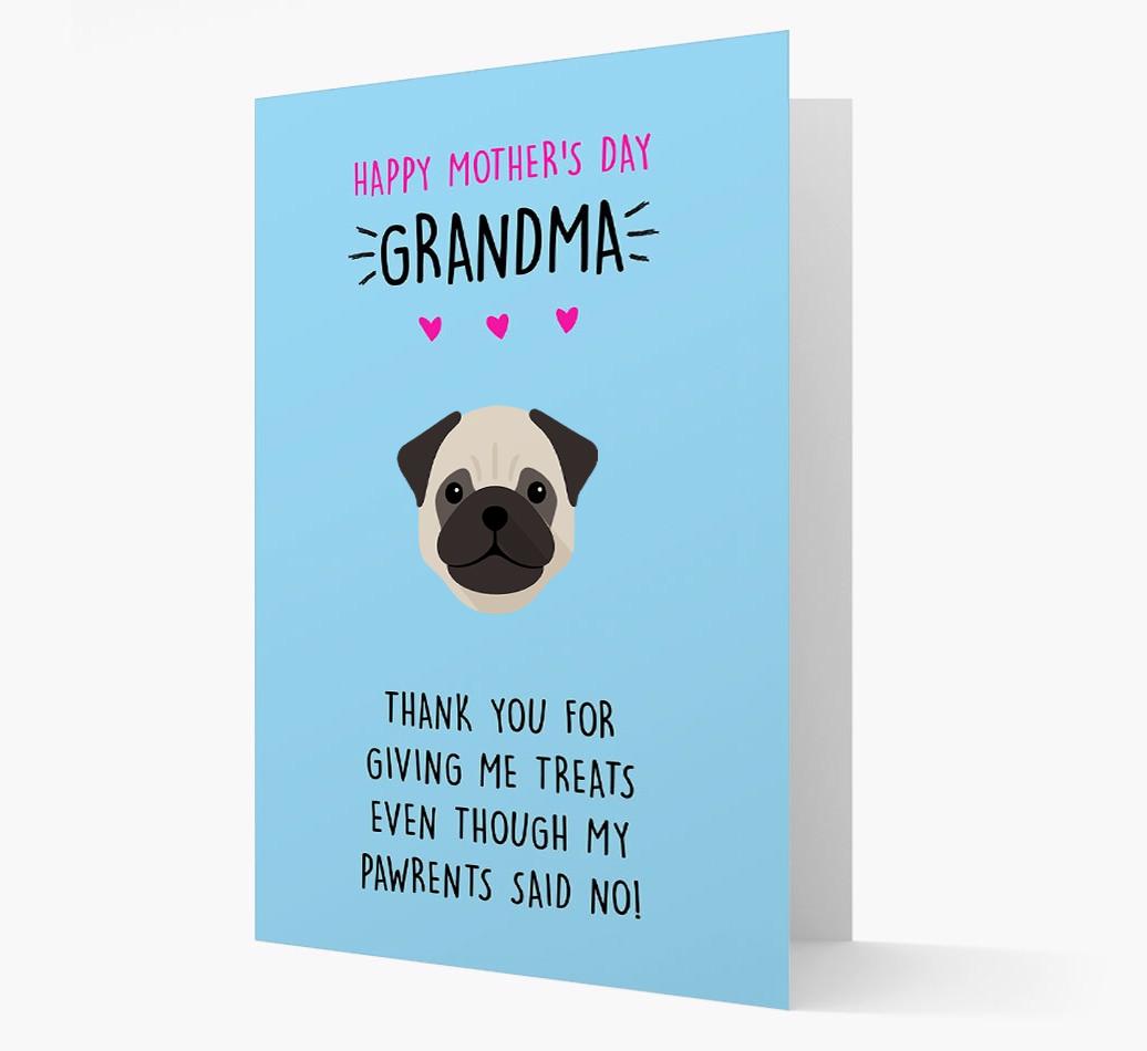 'Happy Mother's Day Grandma' Card with your {breedFullName} Icon