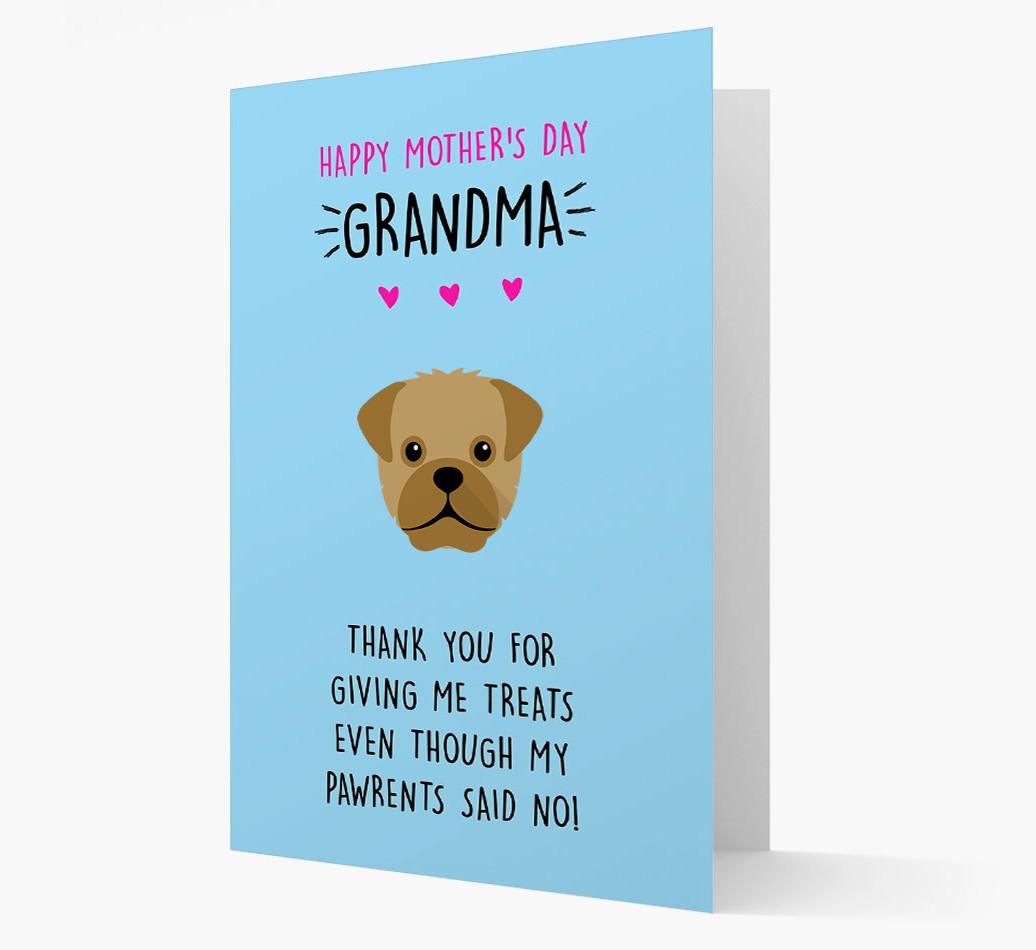 'Happy Mother's Day Grandma' Card with your {breedFullName} Icon
