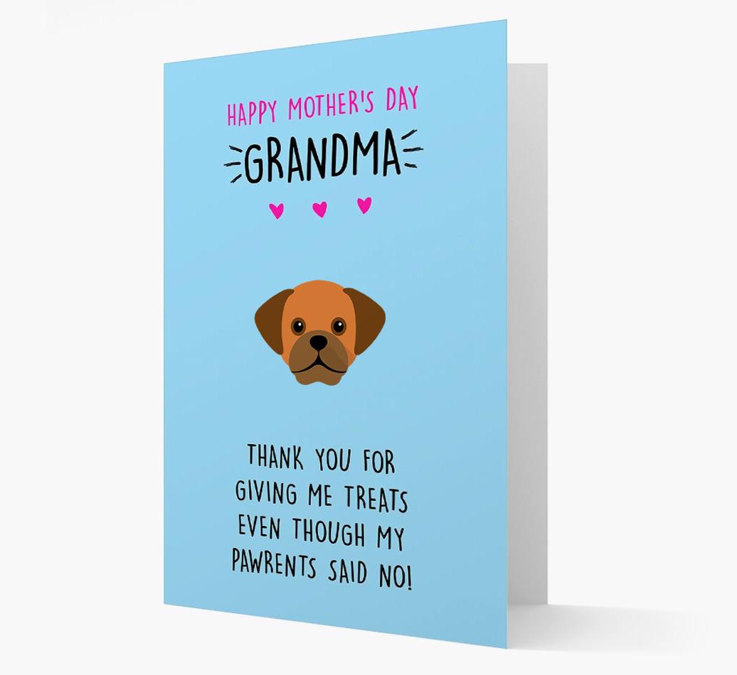 'Happy Mother's Day Grandma' Card with your {breedFullName} Icon