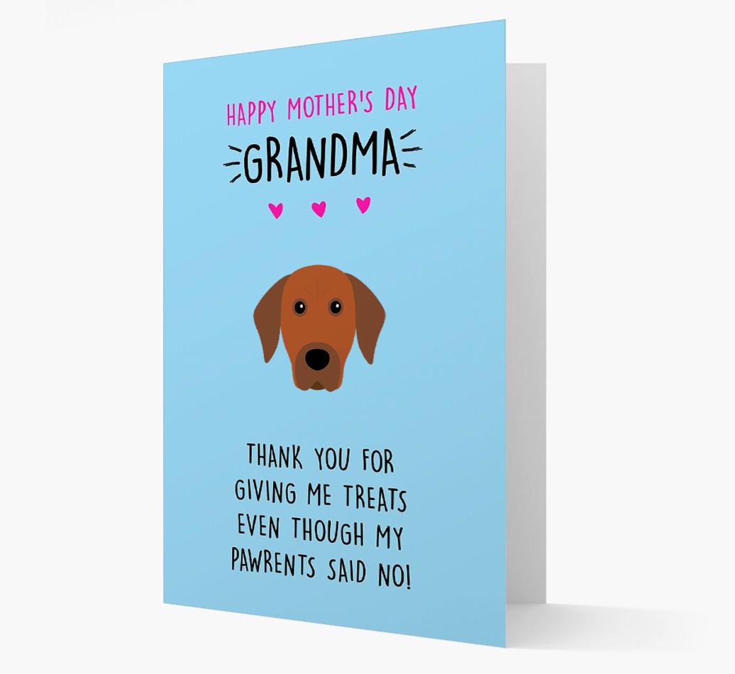 'Happy Mother's Day Grandma' Card with your {breedFullName} Icon