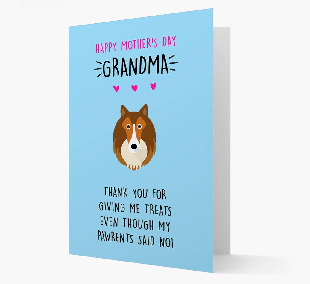 'Happy Mother's Day Grandma' Card with your {breedFullName} Icon