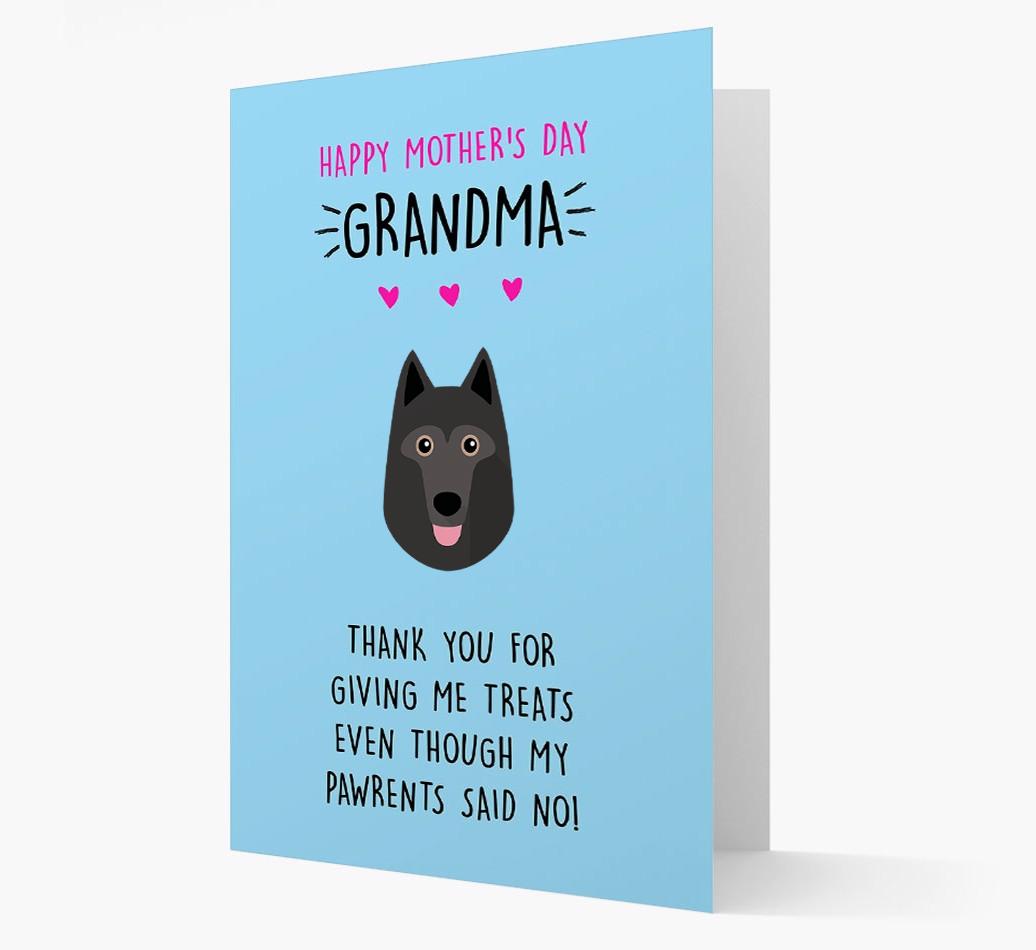 'Happy Mother's Day Grandma' Card with your {breedFullName} Icon