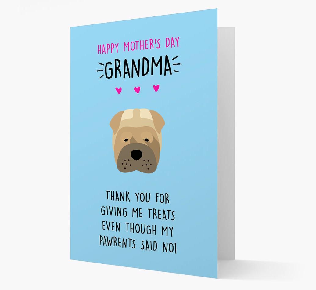 'Happy Mother's Day Grandma' Card with your {breedFullName} Icon