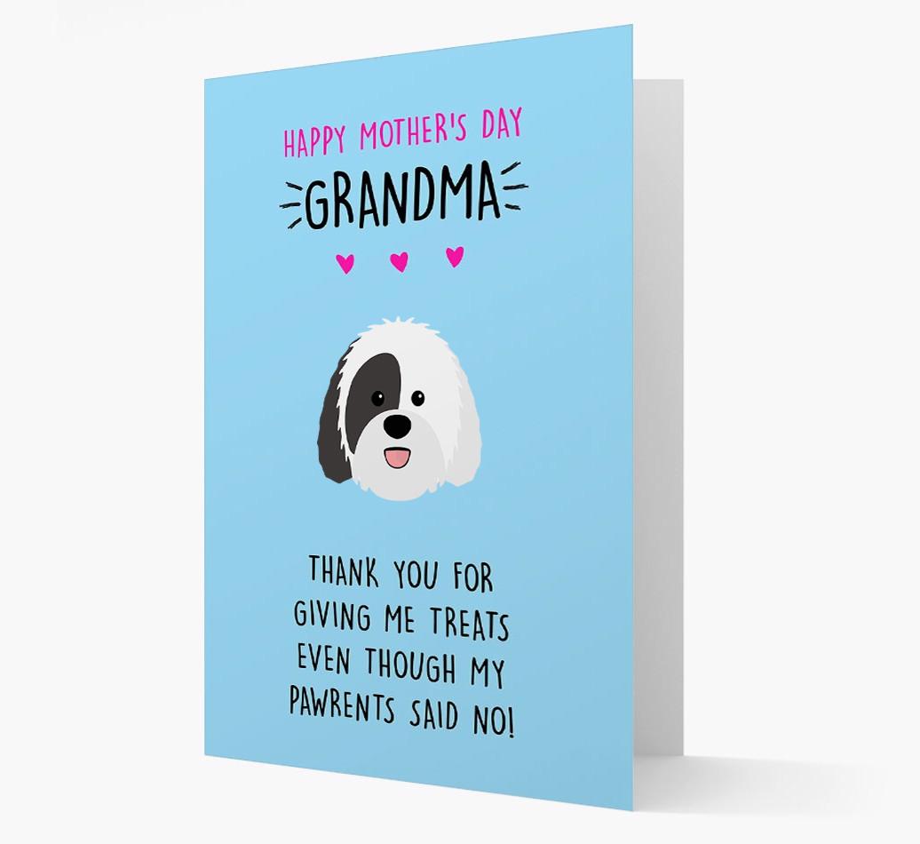 'Happy Mother's Day Grandma' Card with your {breedFullName} Icon