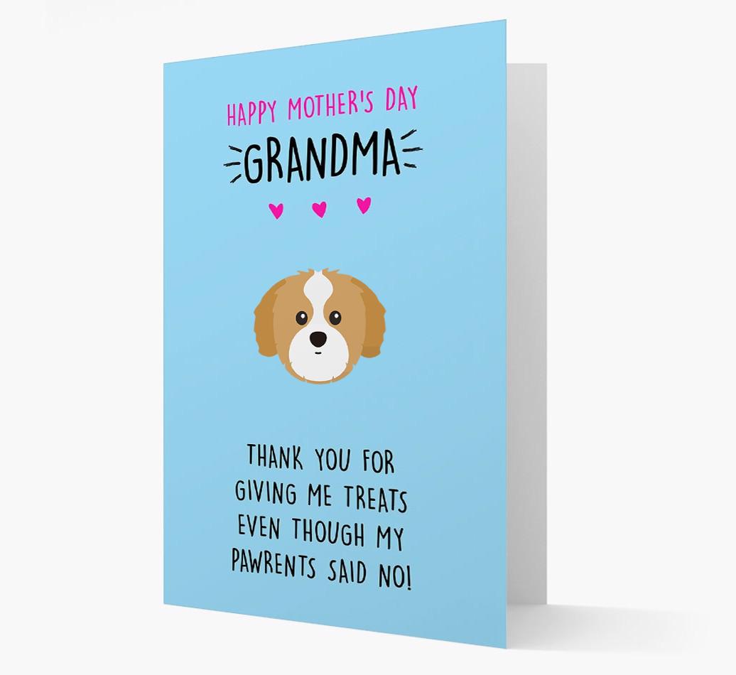 'Happy Mother's Day Grandma' Card with your {breedFullName} Icon