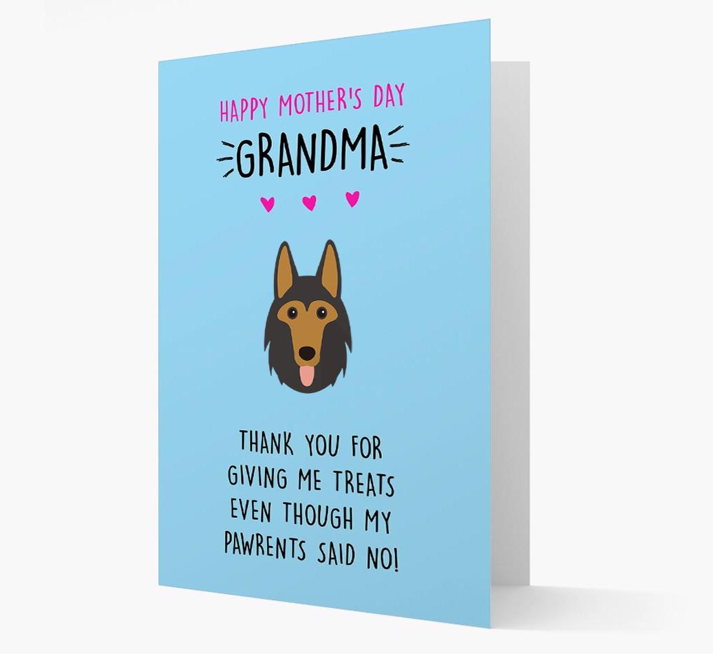 'Happy Mother's Day Grandma' Card with your {breedFullName} Icon