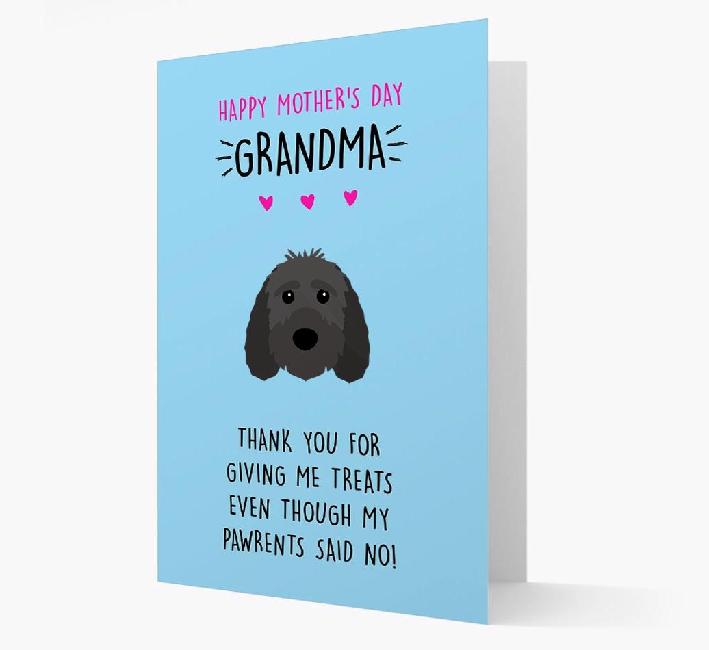 'Happy Mother's Day Grandma' Card with your {breedFullName} Icon