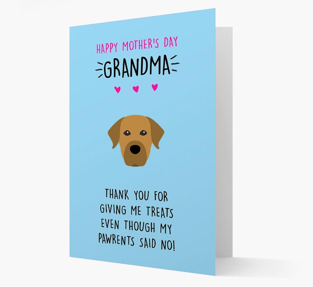 'Happy Mother's Day Grandma' Card with your {breedFullName} Icon