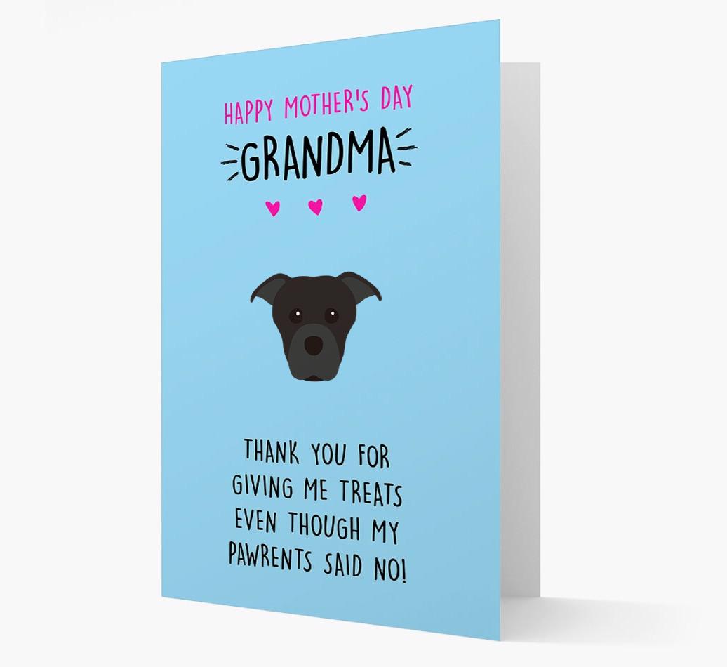 'Happy Mother's Day Grandma' Card with your {breedFullName} Icon