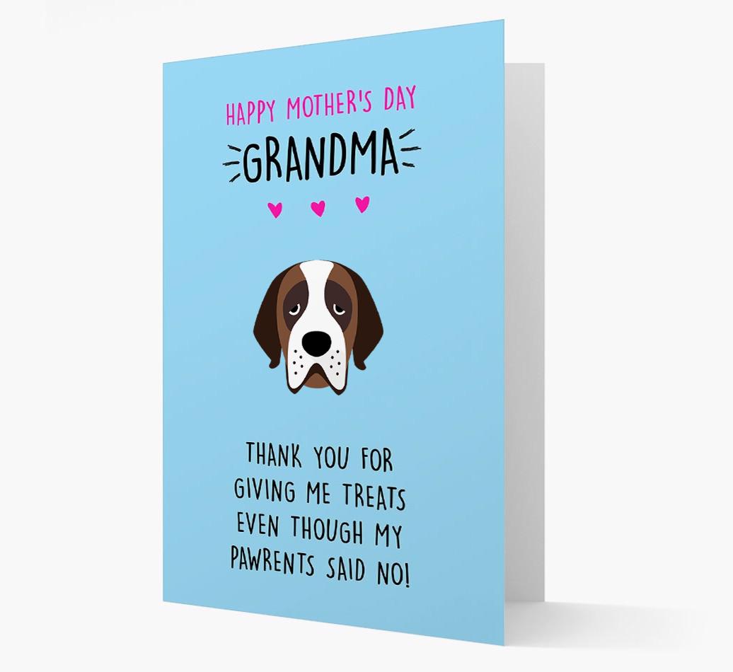 'Happy Mother's Day Grandma' Card with your {breedFullName} Icon